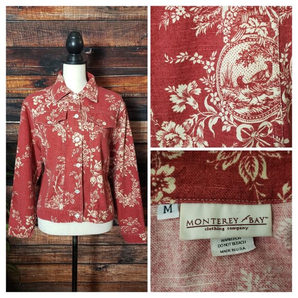 Monterey Bay Jackets & Coats Monterey Bay Vintage Y2k Jacket Red